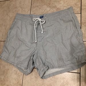 J. Crew Seersucker Swimming Trunks